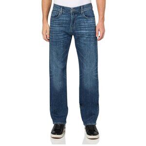 7 For All Mankind Austyn Squiggle Pocket Relaxed Fit Straight Leg Jeans 34